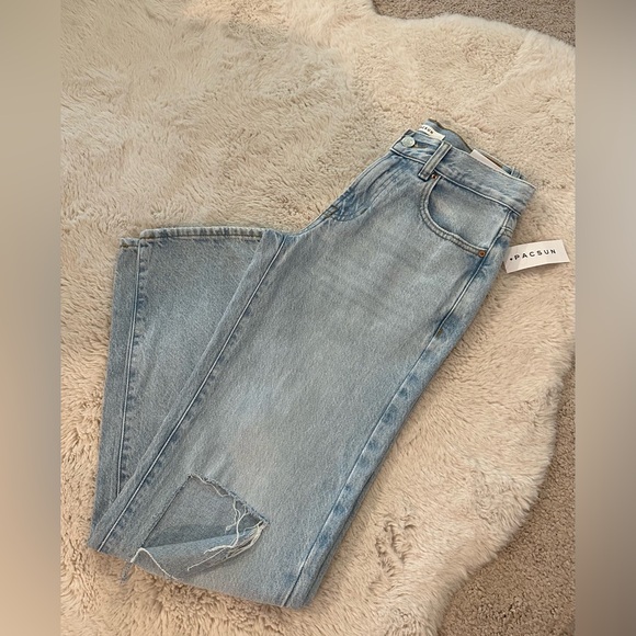 NWT PacSun Boyfriend Light Distressed Jeans Size 23 ✨🩷 - Picture 10 of 12
